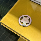 2 IN 1 Cute Flower Dot Magnetic Grip Tok Wireless Charge Phone Case for iPhone 16 15 14 13 17 Pro Max For Magsafe Bumper Cover