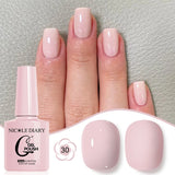10ML Gel Nail Polish Solid Color Glass Gel Varnish Nail Art Gel Spring Summer Gel Nail Soak Off UV Gel Gel Vernis