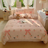 New Style of Light and Fresh Thickened High-weight Milk Fleece Quilt Cover  Autumn and Winter Warm Duvet Covers
