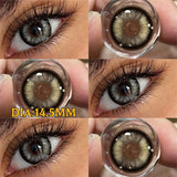 Eye Eyes Color Contacts Colored Contact Lenses Lens Small Pupil Daily Beauty Black Blue Brown 2Pcs 6 Months Half Year