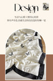 White Butterfly Quilts Air Conditioning Blanket Summer Quilt Silky High Quality Skin-Friendly Bedding with Embroidery 200*230cm