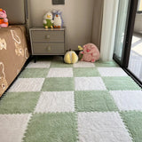 16Pcs 30x30cm Modern Simple Creative Plush Foam Puzzle Carpet Warm Toned Play Mats Interlocking Activity Floor Rugs Area Rug