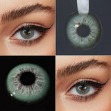 Yearly Disposable Eye-Enlarge Colored Contact Lenses 1Pair Fashion Cosmetic Color Contacts Beauty Daily Makeup Lens