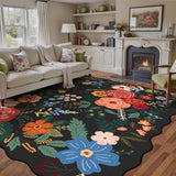 Retro Floral Living Room Carpet Large Area Light Luxury Bedroom Rug Thicken Plush Fashion Advanced Coffee Table Mats Alfombra 러그