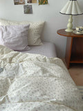 Pure Cotton Fledding Set Four-Piece Queen Size Bed eet Cover Duvet Cover Bedding Protector Single Dormi Bed Linens