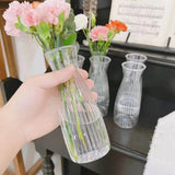Nordic Transparent Plastic Vase Flower Arrangement Container Creative Hydroponic Plant Flower Vases Home Living Room Desk Decor