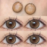 1 Pair Korean Lenses Contact Lenses for Eyes Natural Lenses Brown Beauty Pupils Soft Lens Makeup Fast Shipping