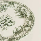 Nordic Flower Pattern Disc Dinner Plate Retro Ceramic Shallow Plate Dessert Plate Dinner Set Plates and Dishes