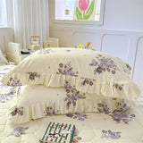 100% Cotton Pillowcase Skin-friendly Pillow Cover 2pcs Rectangle Pillowslip Floral Style Pillowsham 48x74cm Pillow Case