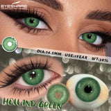 2Pcs Natural Color Contact Lenses Brown Contacts Gray Beautiful Pupils Blue Eye Lenses Yearly Green Beauty Makeup Lens