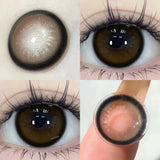 1 pair New Purple Halloween Colored Contact Lenses Beauty Myopia Lens for Eyes Fashion Big Eye Lenses Natural Blue Lenes