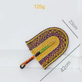 Seagrass Fan Braided Grass Woven Wall Hanging Straw Fan Decoration Vietnamese Fan Decor For Coastal Theme Cultural Enthusiasts