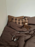 Fre Color Colion Pure Cotton Pleated Four-Piece Set Bedding Quilt Cover Pillowcase Bed eet id Pattern Chinese Sle