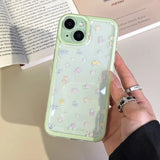 Luxury Flower Soft Clear Case for IPhone 16 15 14 13 12 Pro Max Shockproof Flower Transparent Case Fundas Coque