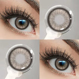 1Pair Natural Grey Pupils Contact Lenses With Prescription Brown Contacts Lenses Makeup Beauty Contacts  for Party