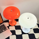 Mushroom Table Lamp, Touch Control 3 Color Dimmable, Cordless Rechargeable Plastic LED Night Light, Adjustable Brightness Bedsid