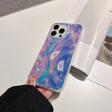 Fashion Glitter Starry Gradient Phone Case For iPhone 15 16 Pro Max 16E 14 13 11 12Pro Max 7 8Plus SE2 X XS XR Shockproof Cover