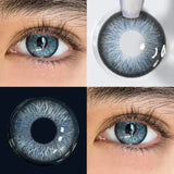Prescription Colored Contact Lenses with Power Small Pupil Natural Eye Beauty 12 Month Disposable for Daily Cosmetics