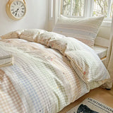 Pure Cotton Printed Student Bedding Set Single Queen Skin Friendly Bed Linens Skin Friendly Comforter Cover Set for All Seasons