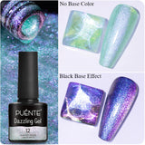 7.5ML Green Crystal Cat Magnetic Gel Nail Polish Shiny Green Glitter Cat Eye Gel For Manicure Soak Off UV Nail Art Varnish