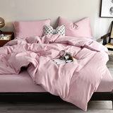 Black Bedding Set Microfiber Duvet Cover Set Sheet Pillowcase Home Bedclothes 3/4pcs Queen King Home Linens
