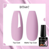7ml Rubber Base Nail Gel Polish Nude Milky White DIY Nail Art Soak Off Gel Polish Semi Permanent Painting UV Vernis