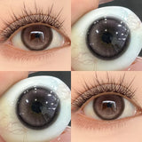 1 Pair Brown Eye Lenses Korean Natural Lenses Color Contact Lenses Eyes with Degree Black Beautiful Pupil Fast Shipping