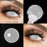 Halloween Makeup Cosplay White Lens Cosplay Contact Lens Beauty Cosmetics Colored Contacts Black Lenses Circle Red Lens