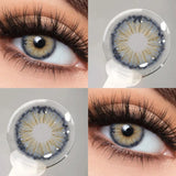 2PCS 1Year Contact Lenses for Eyes Natural Beauty Pupils Eyes Lenses Korean Brown Contacts Fashion Green Pupil Lenses