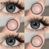 1pair Colored Contact Lenses for Big Eyes Blue Beauty Pupils Gray Eye Lenses Brown Eye Contacts fashion Green Lenses