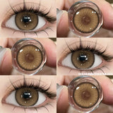 1pair New Color Contact Lenses for Eyes Natural Blue Eye Lenses Purple Lenses Gray Eye Contacts Brown Eye Lens Yearly