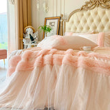 Summer Heavenly Silk Summer Cool Quilt Girl Heart Lace Edge Washable Machine Washable Thin Air Conditioning Quilt