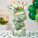 Dinosaur Party Favor Boxes Roar Jungle Theme Candy Paper Treat Bags for Kids Boys Birthday Baby Shower Packaging Supplies