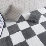 20pcs Ins Style Room Carpet, Bedroom, Children'S Bedside Blanket, Stain Resistant Living Room, Splicing Mat, Floor Mat 30*30 Cm