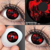 1 Pair Colored Contact Lenses for Eyes Cosplay White Lenses Black Eye Anime Lenses Halloween Cosmetic Cosplay Lenses