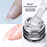 Wine Red Jelly Gel Nail Polish Glitter Nude Translucent Quick Extension Gel Semi Permanent Varnish UV Gel Nail Art 1