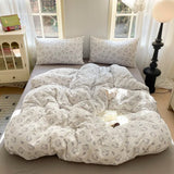 Girls Strawberry Bedding Sets 2026 New Queen Size Bed Sheet Set Duvet Cover Set With Pillowcase No Filling