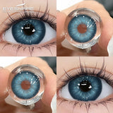 1 Pair Fashion Colored Contact Lenses Popular Natural Gray Brown Beauty Pupils Blue Eyes Lens Yearly Blue Eyes Contact