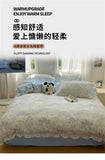 A-Class Skin Friendly Printing Bedding Set With Lace Duvet Cover Bed Sheet Pillowcases Four Piece Set Bedroom Decor Home Textile