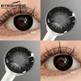 Fashion Color Contact Lenses 1 Pair Black Big Eyes Softlenses Colored Contact Lens eye Makeup Beautiful Pupils