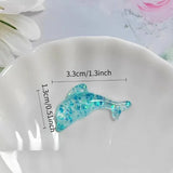 7pcs Geometric Starfish Shell Fish Dolphin Resin Fridge Magnets - Cute Ocean-Themed Decor for Kitchen, Office
