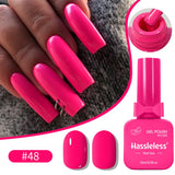 Single-use gel nail polish, classic colors, semi-permanent, removeable by soaking or LED polish, suitable for home and salon use