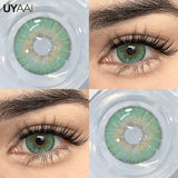 2pcs Colored Contact Lenses for Eyes Chelsea Gray Contact Lens Natural Brown Lenses Blue Eye Pupils Cosmetic Beauty Yearly