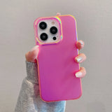 Simple Frosted Fluorescent Color Phone Case For iPhone 16 15 14 13 12 Pro Max 14promax Soft Shockproof Back Cover
