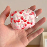 Cute Cherry Earphone Cases For Airpods 4 Pro 2 Soft Transparent Headphone Cover For Apple Airpod 3 Pro 2 1 3rd Generation Case
