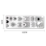 Halloween Nail Art Stamping Plate Drawing Template Butterfly Heart Wave Line Image Stencil Mold Nail Printing Tools