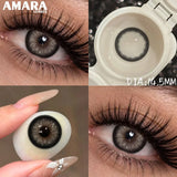 1 Pair Colored Contact Lenses Natural Brown Pupils Eyes Contact lenses Green Soft Contacts 14.50mm Yearly