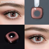 1 Pair Red Color Contact Lenses Beauty Blue Lenses Yearly Fashion Brown Lens for Eyes Makeup Grey Pupil Green Contacts