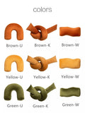 Green Large Knotted Pillow Soft Long Shape Adjustable Bendable Knot for Outdoor Indoor Decor Sofa Bed Cushion Christmas Gift