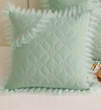 1 Pcs Korean Style Cotton Lace Cushion Cover Pillowslip Pillowcase Square Cushion Pillow Core Covers Thick Pillowcases